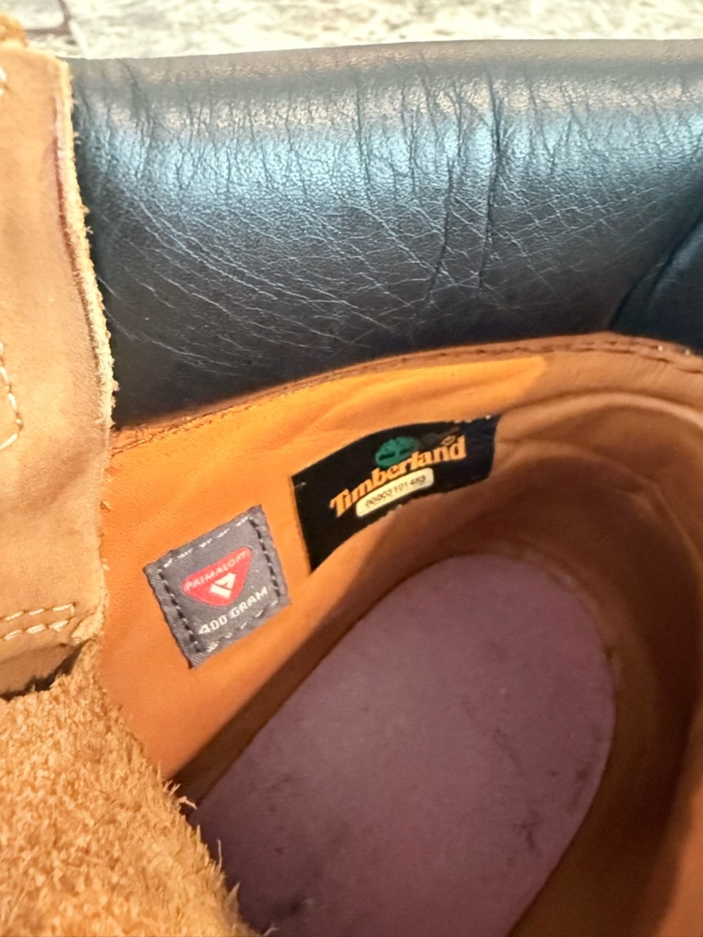 Timberland Tan and Black Collar Men's Work Boots